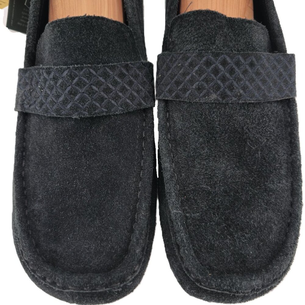 NEW Turk & Fillmore London Dress Shoes Black Suede Mens 12 Handmade Loafers UK - Picture 2 of 11